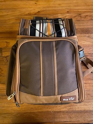 Apollo Walker Picnic Backpack Bag - Brown For 2 New mever been used