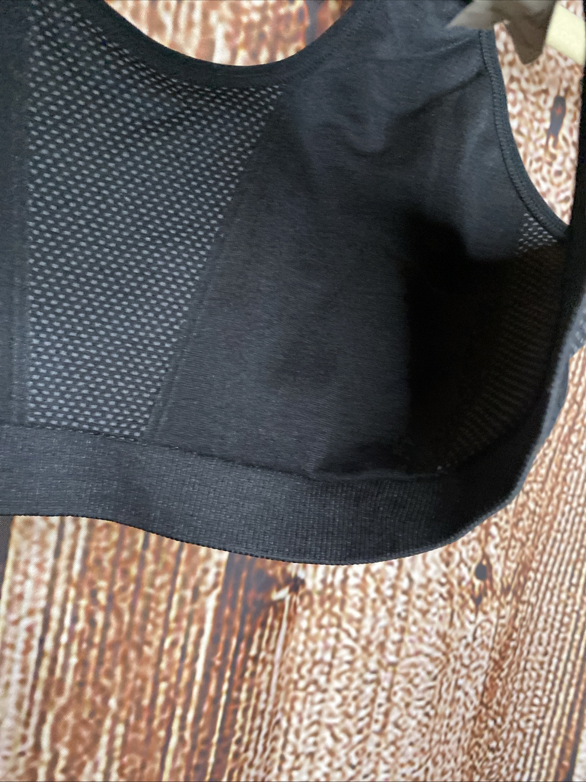 Fabletics Sports Bra Solid Black Strappy Racer Ba… - image 4