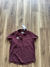 Adidas Burgundy Polo Shirt medium NWT