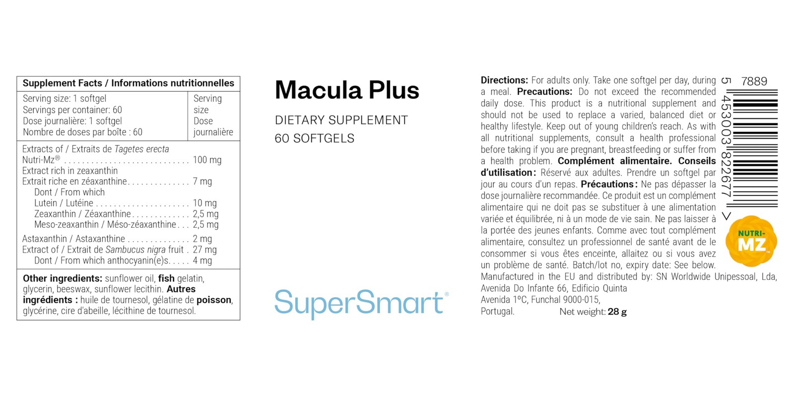 Macula Plus Integratore Visione: Supporto Retina con Zinco e Rame - 2