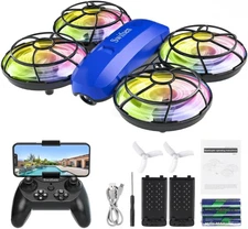 Drones for Kids with Camera,Rc Drone Indoor Small Helicopter,Birthday Gifts for 