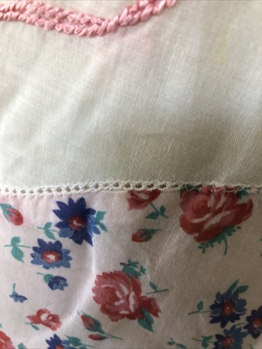 Grembiule donna completo vintage delicato fatto a mano fiori ricamati cotone ��voile �� - Foto 6 di 24