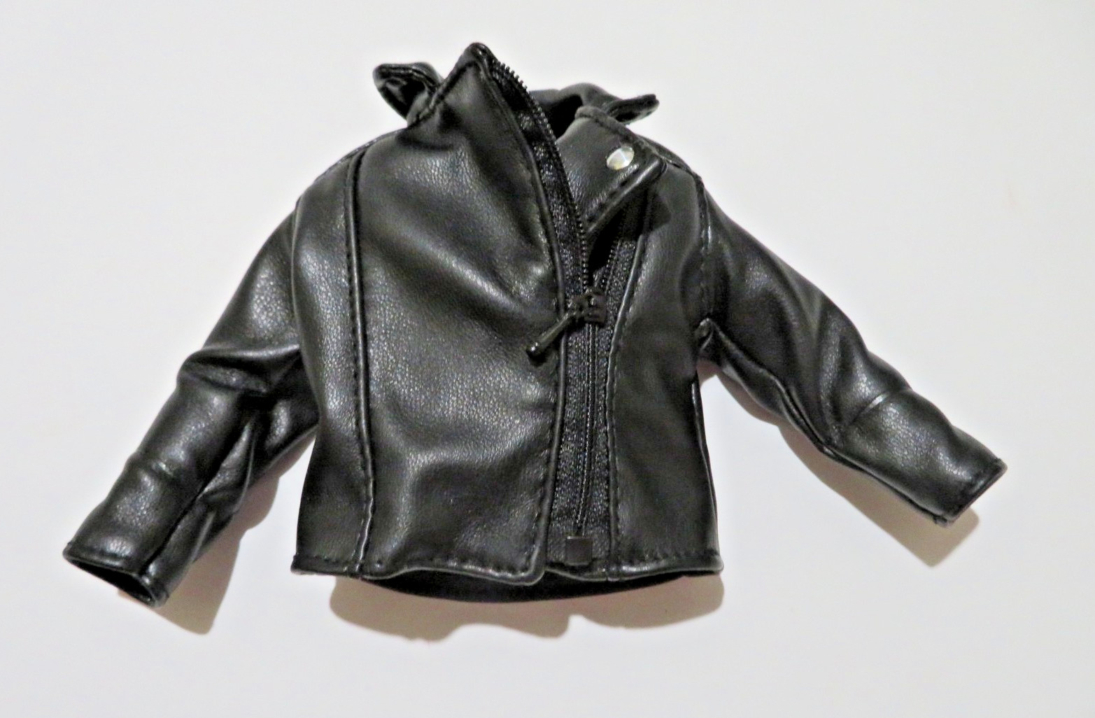 Fresh Squad 12" Ian Platinum Collection Doll Clothes Black Faux Leather Jacket