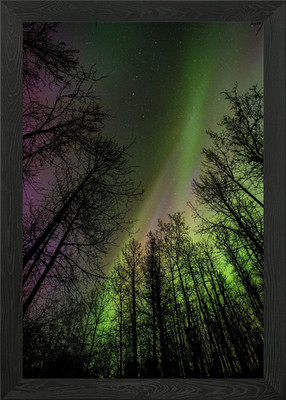 Nordlichter 5 gerahmte Wandbilder Poster Leinwanddruck Bild