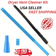 Dryer Vent Cleaner Kit Vacuum Attachment Hose with Lint Remover Cleaning Brush