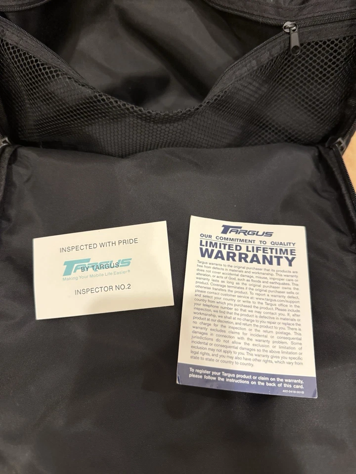 Mochila acolchada TARGUS Slam para portátil de hasta 15,4", modelo RG0322-02 negra gris Foto 4 de 4