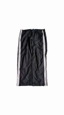 Y2K MTA Sport Men s Baggy Black Track Pants Size Large Skater Grunge Baggy