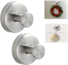 Suction Cup Hooks for Wreaths on Glass, No-Drill Suction Cup Hooks, Wreath Hange