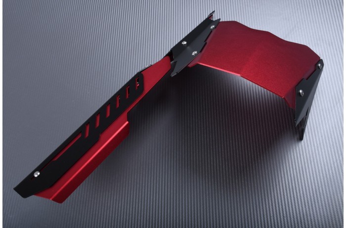 Garde-boue arrière alu rouge avec couvre-chaîne moto Yamaha MT-03 2016-2020