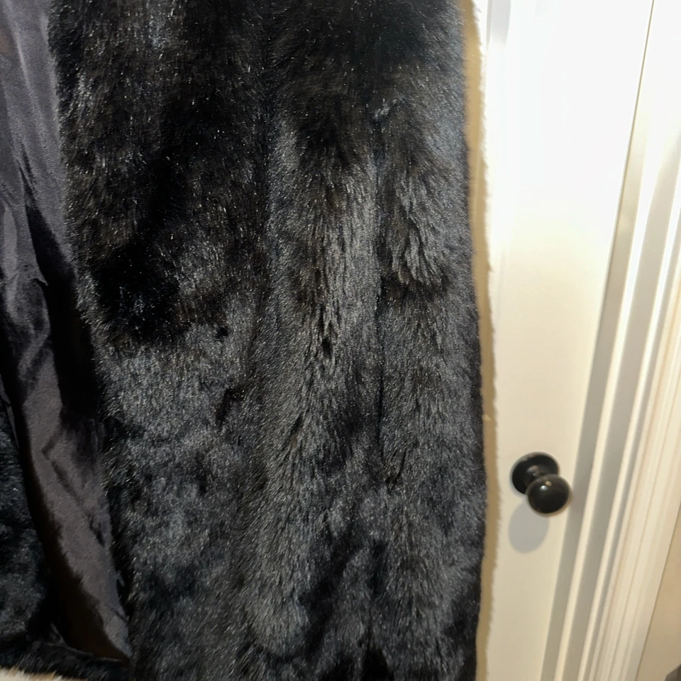 Chaleco de piel sintética Vince Camuto para mujer talla M marrón/bronceado ~ ¡Precioso! Foto 4 de 4