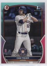 2023 Bowman Draft Aqua & Pink Gradient 170/199 Cam Fisher #BD-35 0vt8