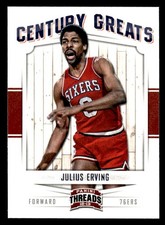 Julius Erving 2012-13 Panini Threads Century Greats #11 Philadelphia 76ers ESE