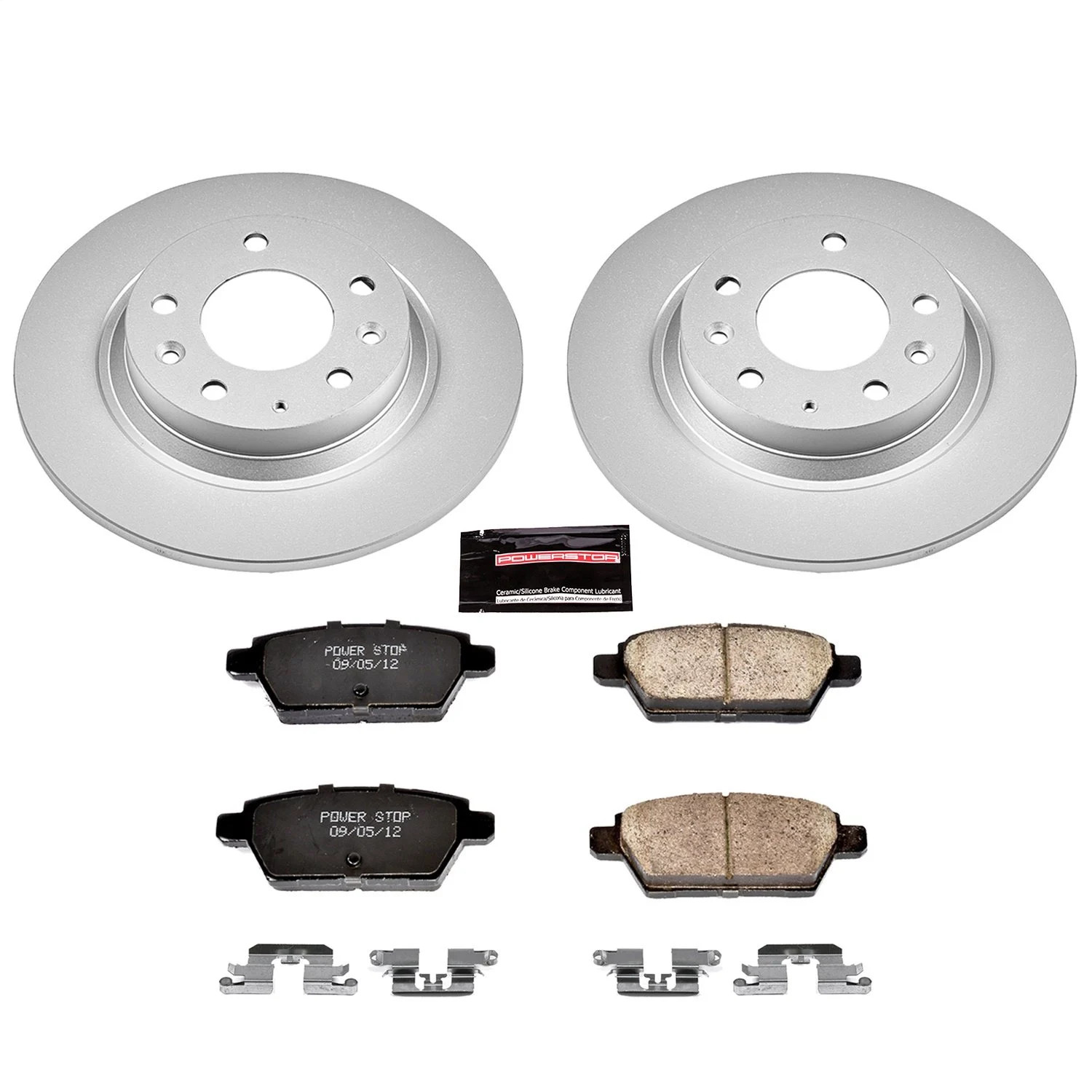 Power Stop CRK2450 Z17 Evolution Brake Kit with Genuine Geomet Coated Rotors And
