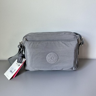 Kipling Abanu Medium Crossbody Bag Cement Ash NWT