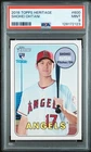 2018 TOPPS HERITAGE #600 SHOHEI OHTANI ROOKIE RC PSA 9