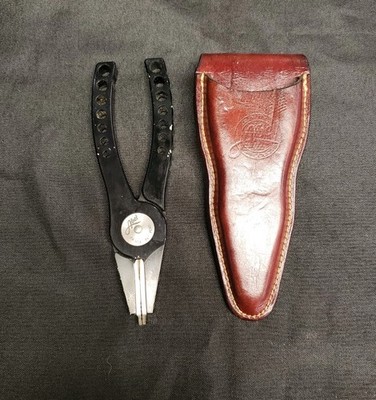Abel Fishing Pliers #4 & Leather Sheath Holster Brown