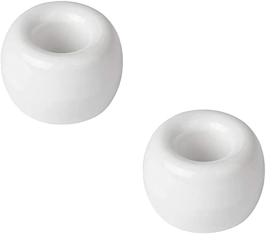 2 Pcs Mini Ceramic Toothbrush Holders Individual Stand for Bathroom Counter