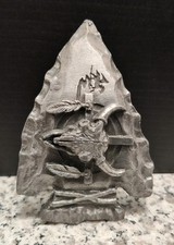 Arrowhead Buffalo Skull Belt Buckle. Siskiyou Buckle Company Williams OR. 1988