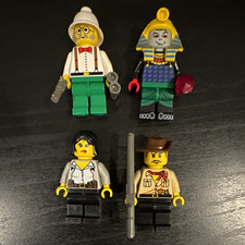 LEGO Adventures 1998 Pharaoh Hotep Dr Kilroy Alexis Sinister Johnny Thunder lot 