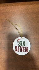 Six Seven Christmas Tree Ornaments Acrylic Hanging Decorations