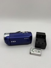 Sony Handycam HDR-CX240 9.2MP HD Video Camera Camcorder Blue w/54x Zoom Bundle
