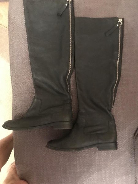 Women Carlo Pazolini Boots Black Leather 38.5 #10JE