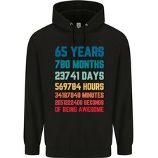 Sudadera Hombre 65 Años 65 Cumpleaños 80% Algodón AWDis JH001