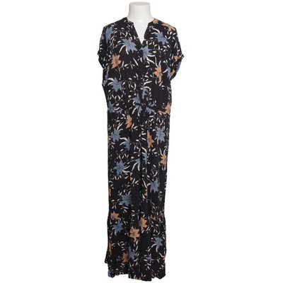 Laura Torelli Collection, Maxikleid, Größe: L, Schwarz/Blau/Gelb, Viskose #68G