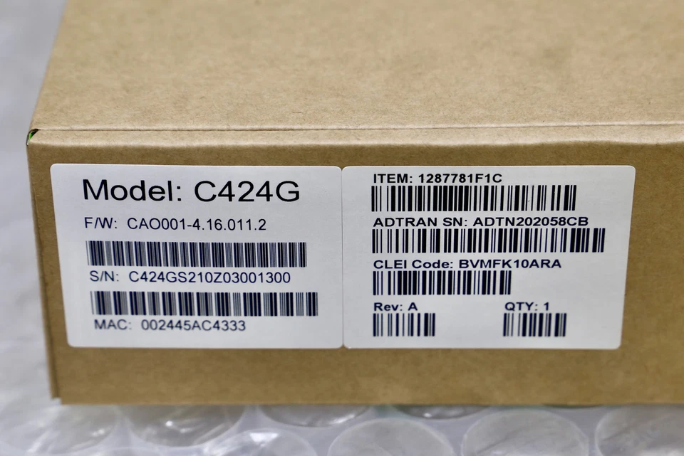 *NEW* ADTRAN 1287781F1C - C424G 2P/4GE WiFi Optical Network Unit / Modem - Image 2 of 4