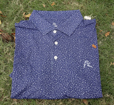   HOT Rhoback Mulligan Green Athletic Fit Golf Polo Athletic Fit Flexible Shape