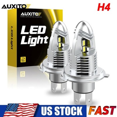 AUXITO 9003 H4 LED Headlight Bulbs 360° High Low Beam Lamps Super White CANBUS
