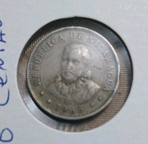 Nicaragua 10 Centavos Coin 1965 República de Nicaragua