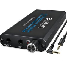 eSynic Pro Bass Boost Headphone Amplifier Rechargeable 16-300Ω Portable Hi-Fi Au
