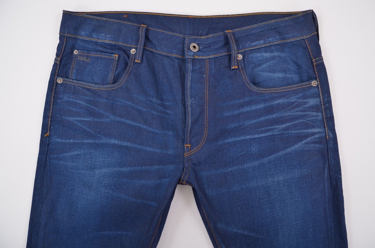 G-Star 3301 Slim Blue Jeans Mens sz W35 L30 / (W34 - W36) | eBay