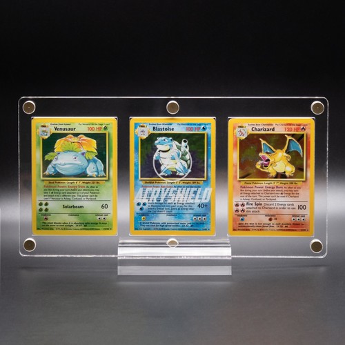 AcryShield Acrylic Triple Card Display Case Protector - Picture 2 of 3
