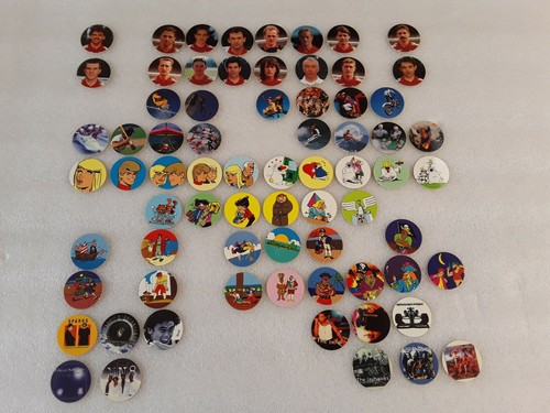 Lot pogs caps 71/100 POG série Bounty/Skippies/Mars/Twix....