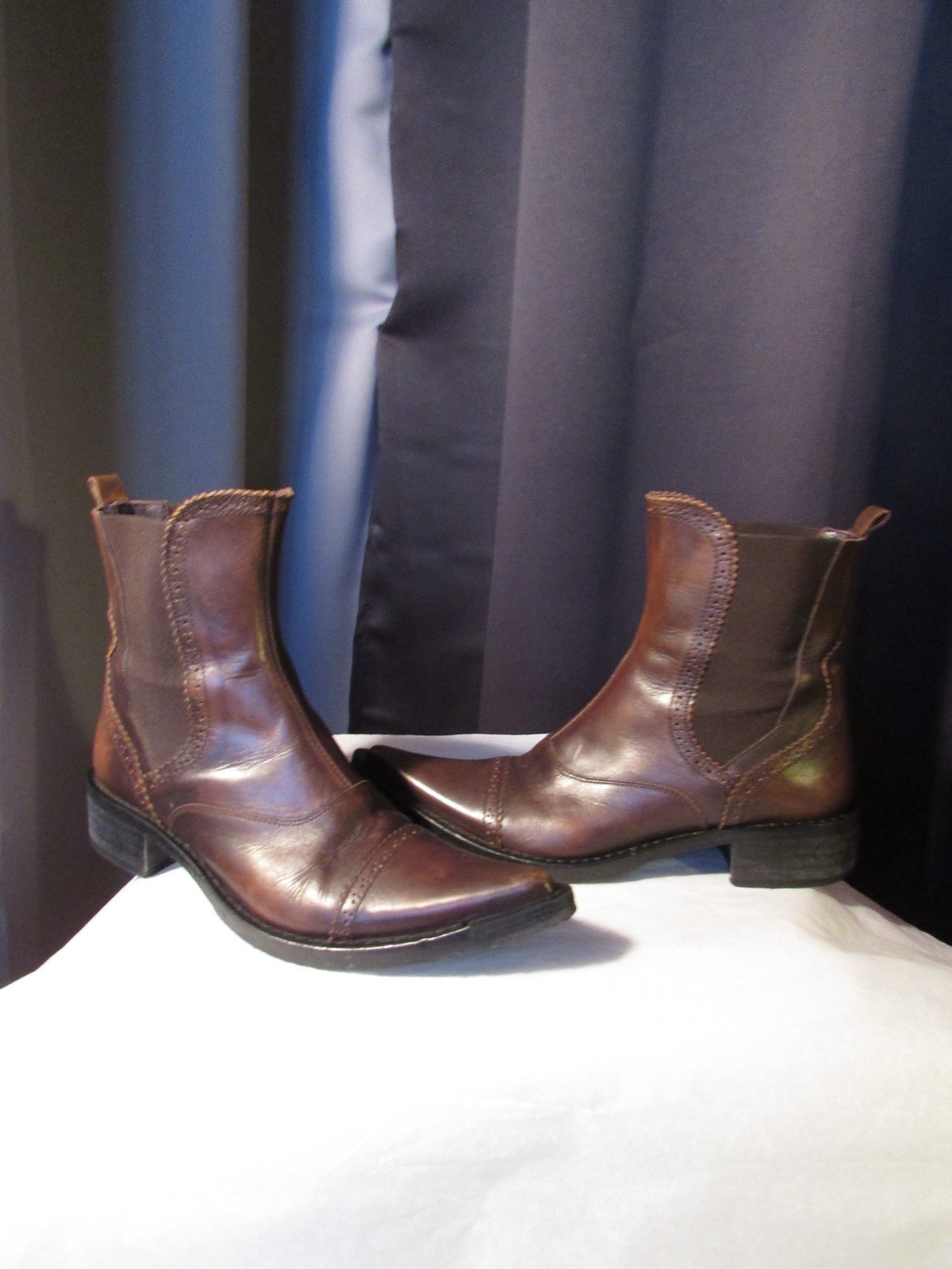 boots/bottines MURATTI cuir marron vieilli 35 boots/bottines MURATTI cuir marron vieilli 35
