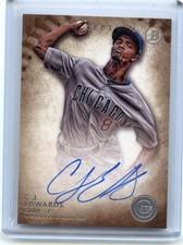 2015 BOWMAN INCEPTION #PA-CE C.J. EDWARDS AUTOGRAPH RC, CHICAGO CUBS, 111816
