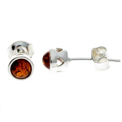Piccoli orecchini a goccia in argento Sterling 925 e vera ambra baltica - 8316 all'ingrosso per il tuo negozio