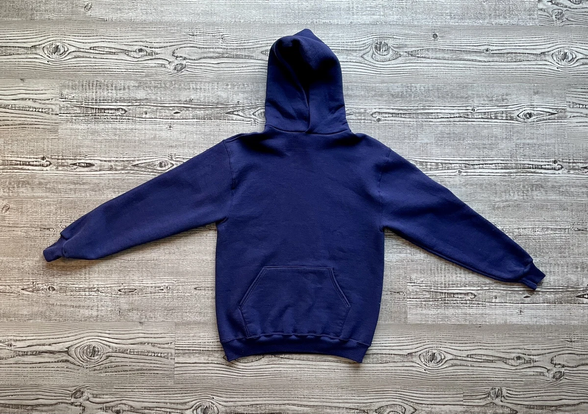 Vintage 80s/90s Russell Athletic Navy Blue Blank Hoodie Size Large Made in  USA | eBay