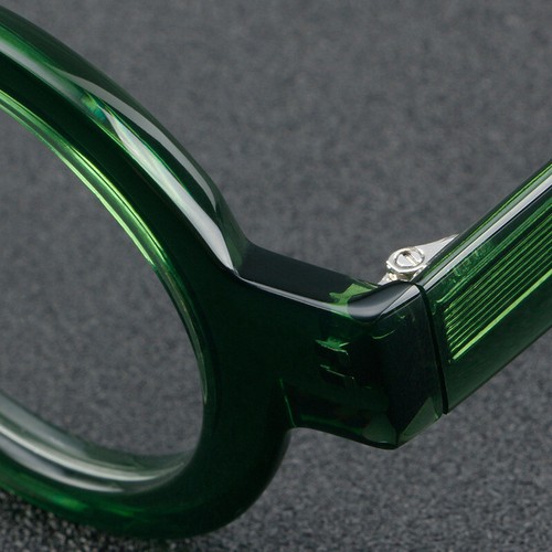 Dicke Acetat polarisierte Sonnenbrille grünes Gestell runde Brille Markenbrille - Bild 11 von 24