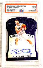 SP /25 PSA 9 MINT 2015 BLAKE GRIFFIN PREFERRED AUTO CROWN ROYALE PURPLE G5028
