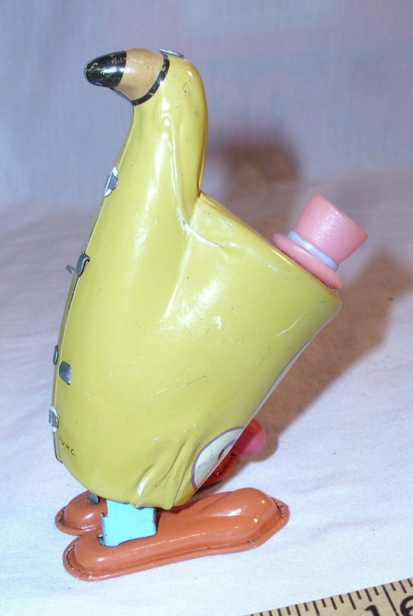 MARX D. DEAN Tun-E-Kins Hopping Sizzie Saxophone TIN WIND UP TOY