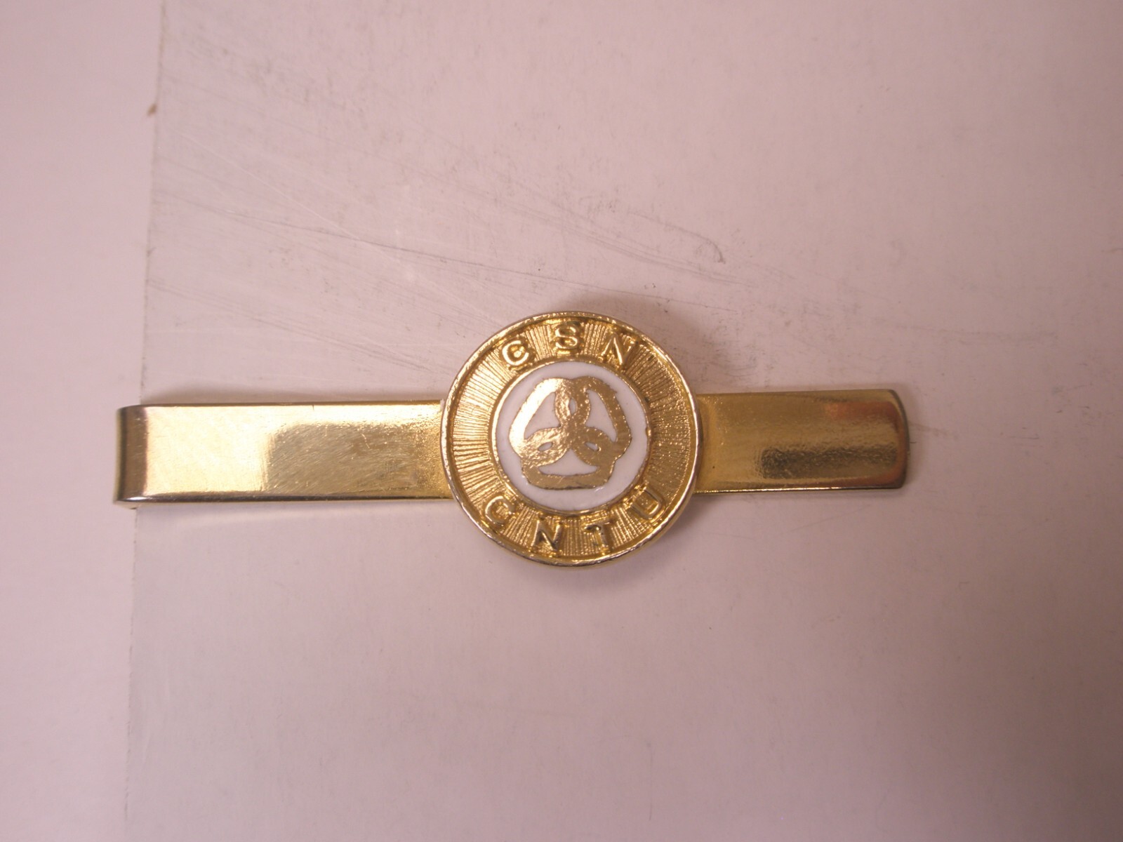 CSN CNTU Logo Vintage Tie Bar Clip university college edu
