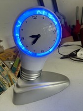 Bright Idea Plasma Clock in Blue by Student Lounge Very Neat & Beautiful