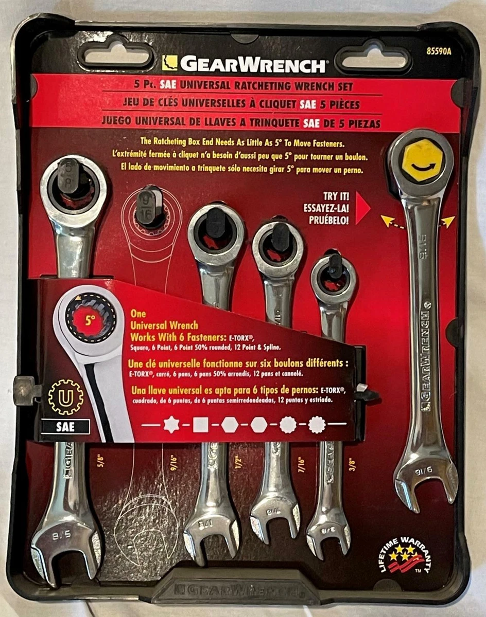 GearWrench 32 Piece SAE And Metric Ratcheting Wrench Set, 44 OFF