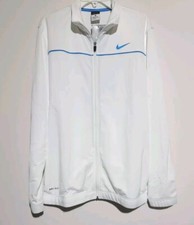 Nike Dri-Fit Zip-Up Jacket Men's Size Large, White.