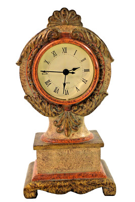 Rich Empire Lior Quartz Resin Analog Desk Table Clock. 9.5''