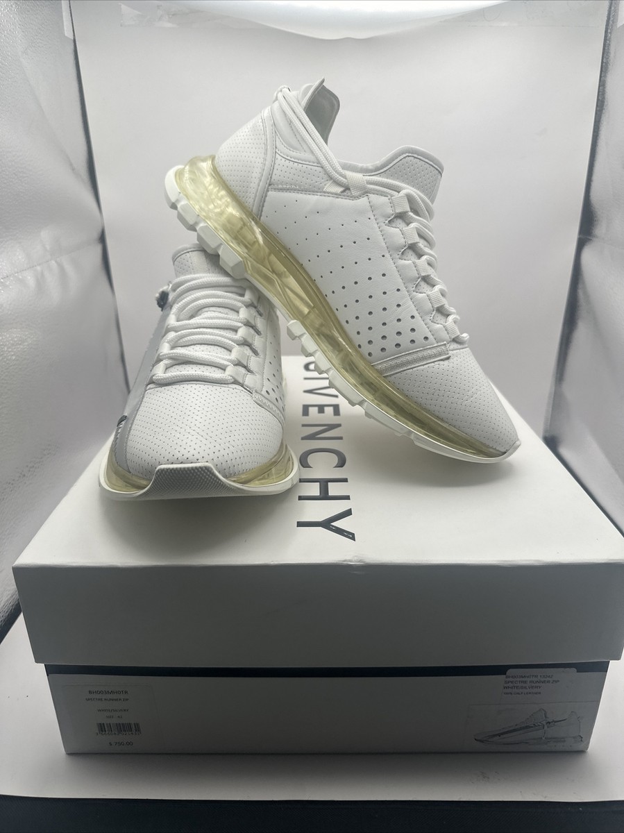 Givenchy Spectre Runner Zip White/ Silvery Shoes Size 42