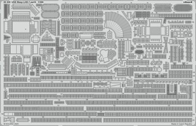 MW22 EDUARD 53320 USS WASP LHD-1 PART 3 1/350  PE SET for TRUMPETER